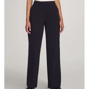 annie klien wide leg pants BLACK